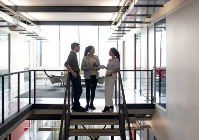 People Meeting In A Contemporary Office Building