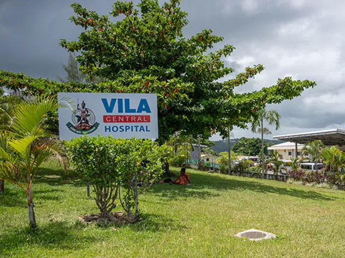 Exterior of Port Vila hospital