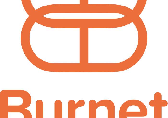 Burnet Stacked Tagline Orange RGB Digitaluse