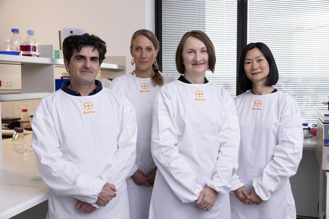 Researchers Dr Andy Poumbourios, Christine Langer, Associate Professor Heidi Drummer and Irene Boo