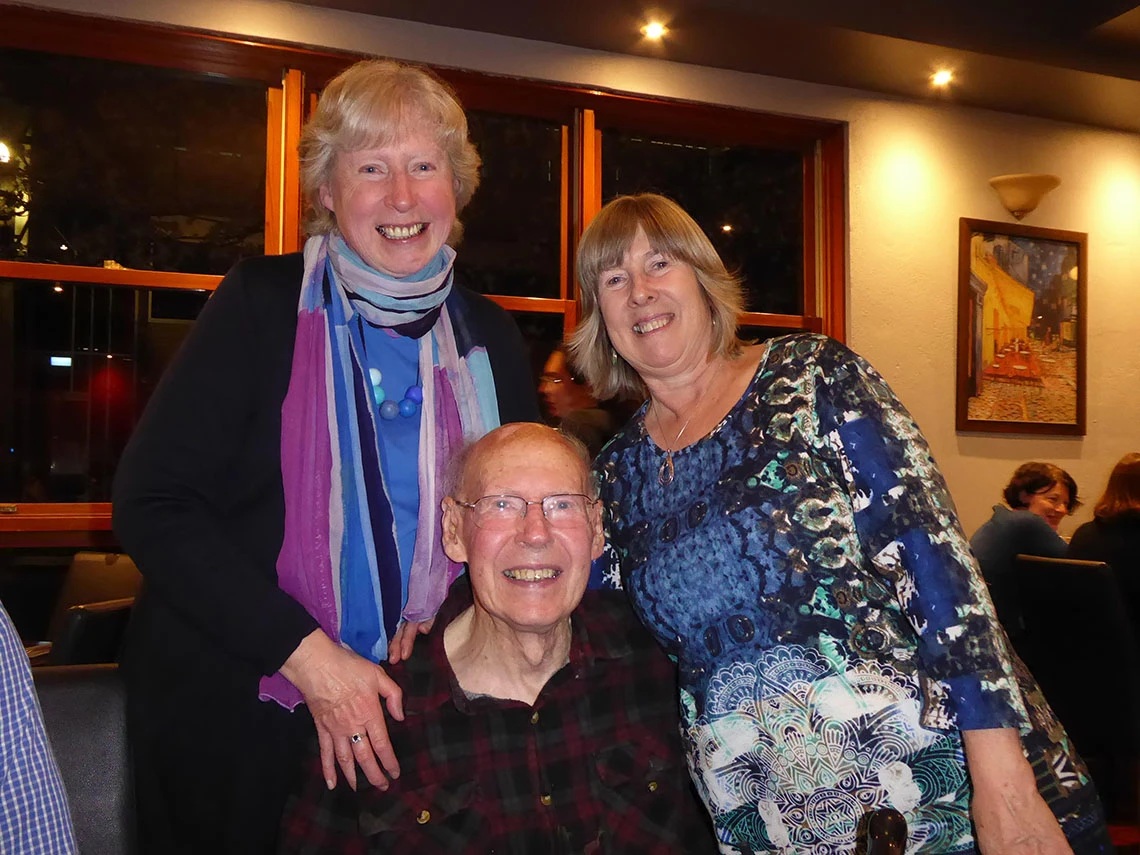 Joy, Les and Helen Harrison.