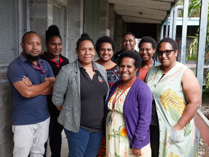 The Molecular Hub team in Port Moresby.