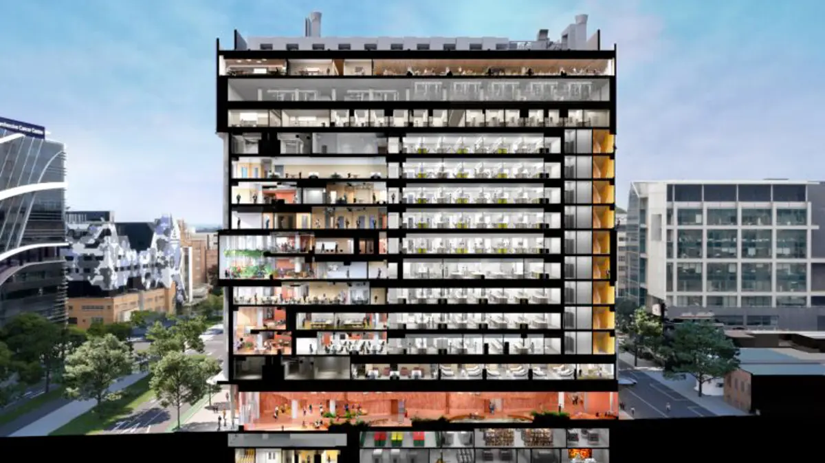Facility cross section.