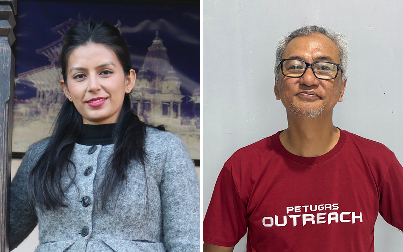Sujata Khadka and Bambang Yulistyo Dwo Mulyanto received 2025 Dorabjee Awards.
