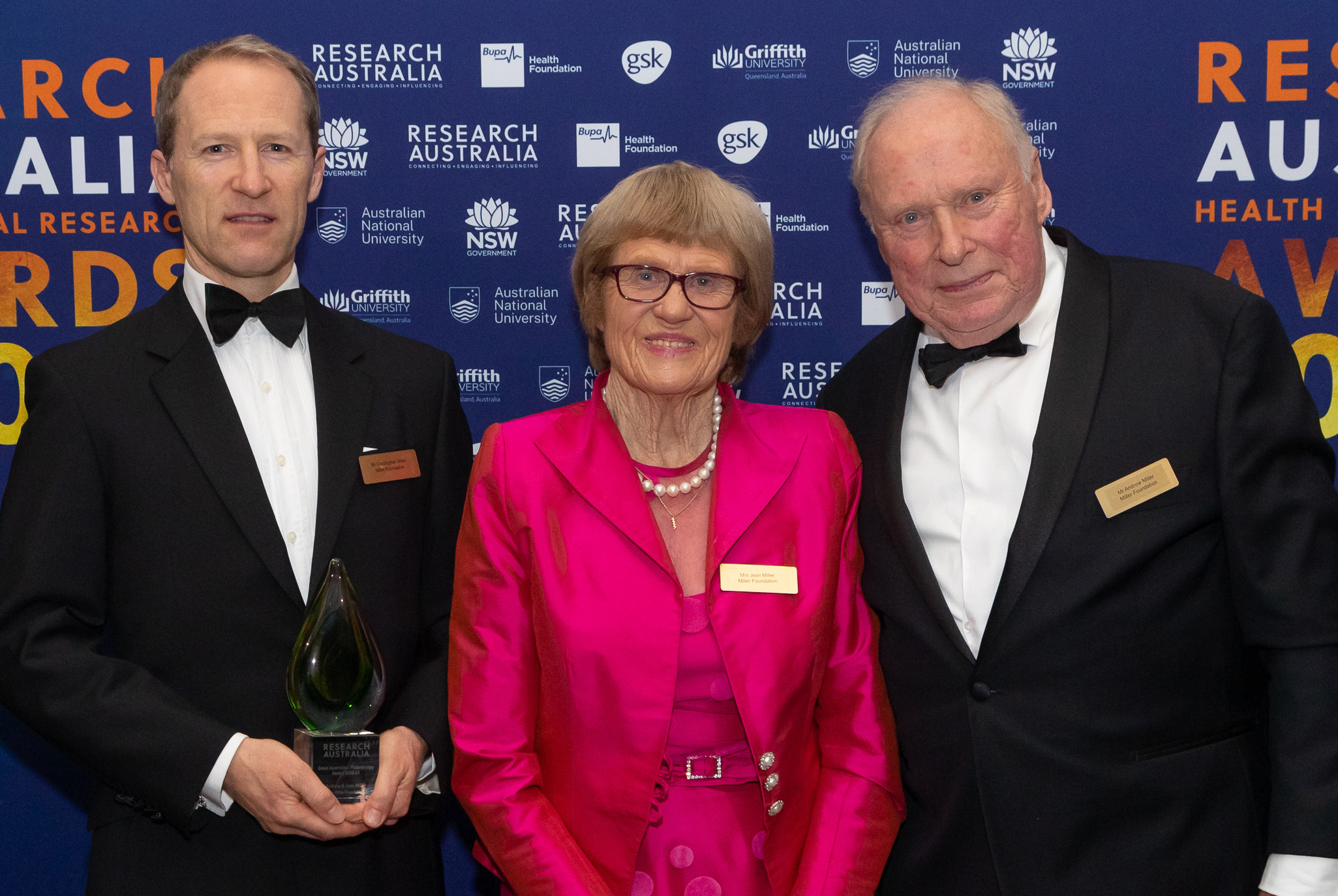 Andrew And Jean Are On The Far Right Left Right Dr Mike Freeland, Member For Macarthur, Mr Christopher Miller, Jean Miller, Andrew Miller Crop