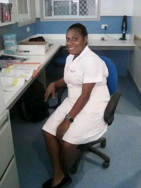 Sr Jacobeth Erinu At Her Work Station In Bulolo Rural Hospital 474X632
