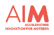 Logo for Accelerating Innovation for Mothers (AIM) project