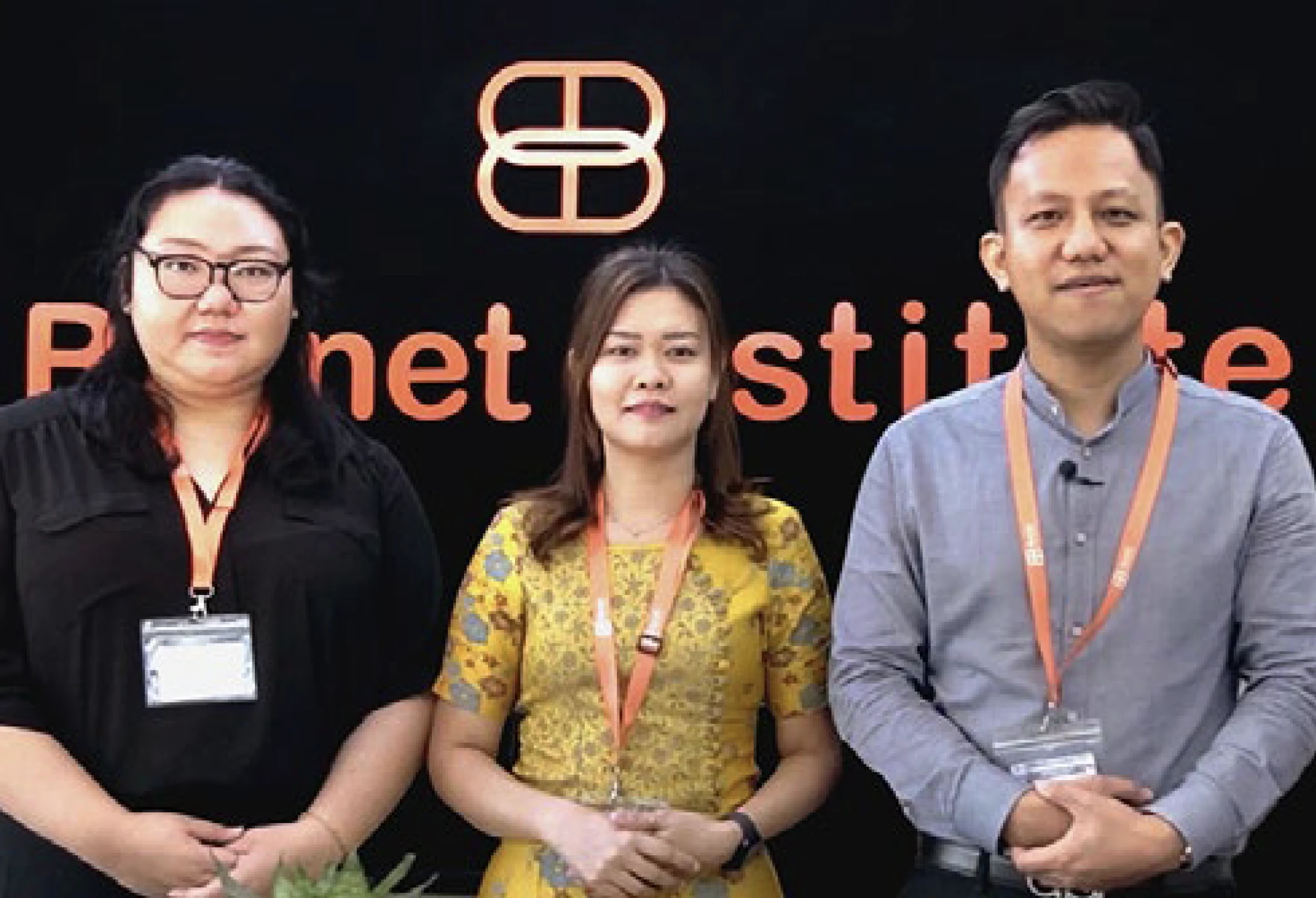 Myanmar country office staff: Pwint Thazin Hlaing, Theint Theint Maung Aye and Dr Zay Yar Swe