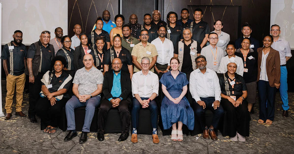 Burnet CEO and Director Brendan Crabb and Burnet Country Director, Papua New Guinea Dr Frederick Charles, and staff attend the Burnet PNG Symposium