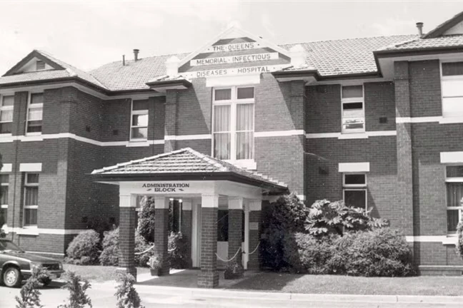 Fairfield Hospital before its title referencing Queen Victoria was dropped in the 1950s.
