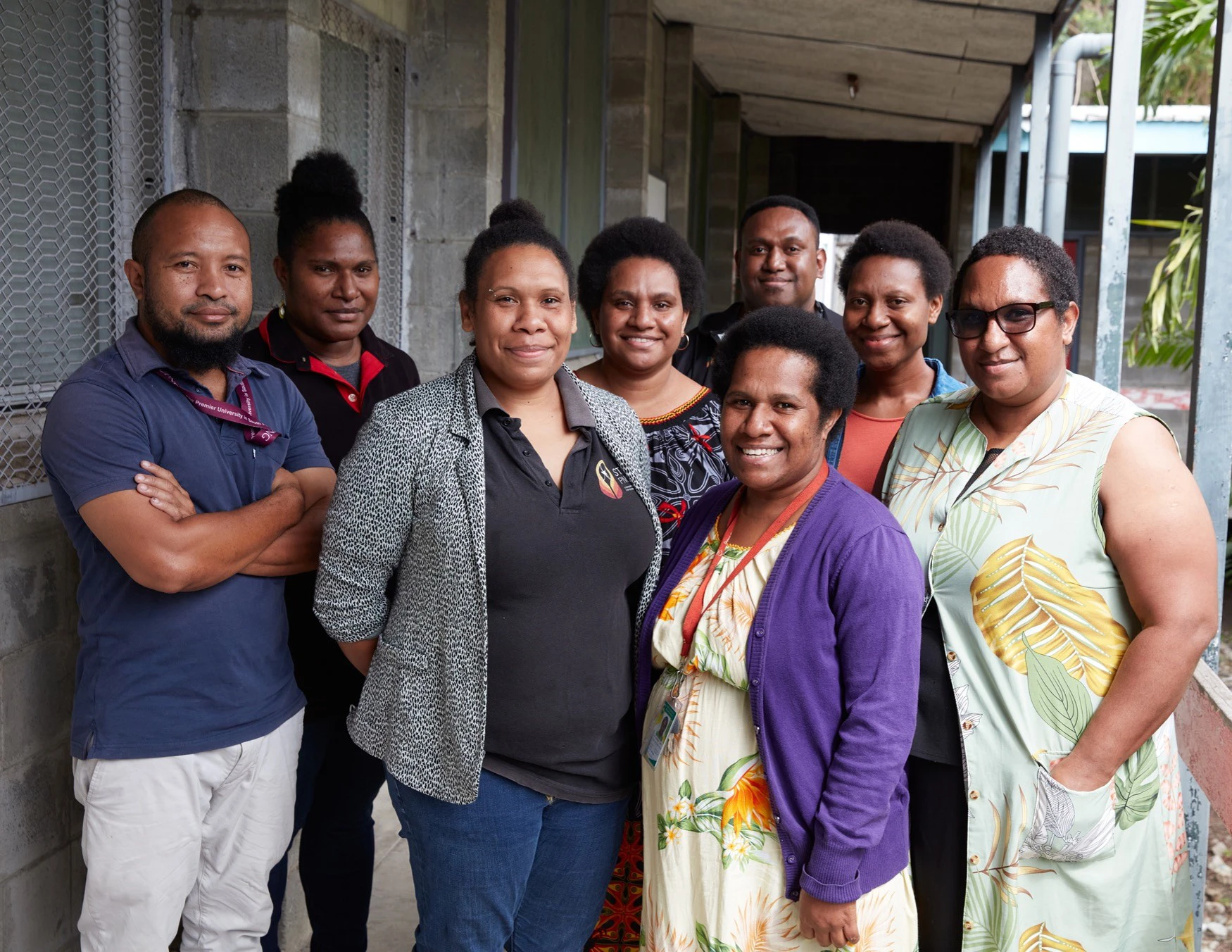 Cropped Group Photos Of Burnet Papua New Guinea Staff In Country